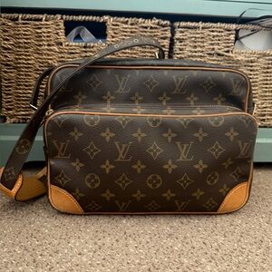 Louis Vuitton Nile Brown and Tan Monogram Bag